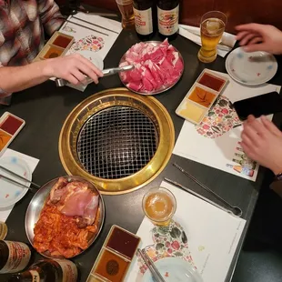 the banchan came later lol i just got too excited and wanted the camera to eat first