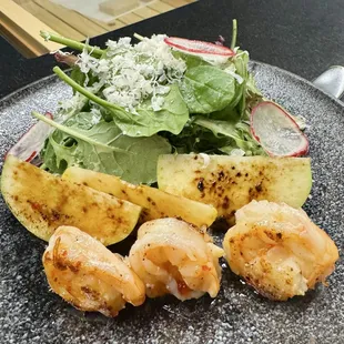 Apple salad with shrimps