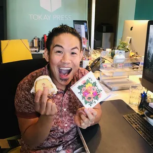 Our designer extraordinaire, Joseph, can&apos;t believe how lucky we are to have such sweet and thankful clients!