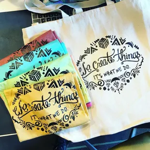 Valerie designed our new swag to let you know we create things... it&apos;s what we do!