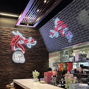 Bar top sitting area