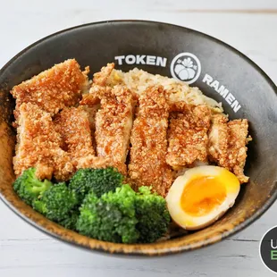 a bowl of food