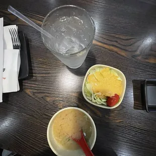 Miso Soup with salad.