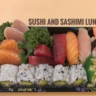 Sushi and Sashimi Lunch Special