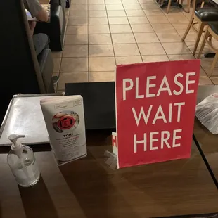 Wait to be seated