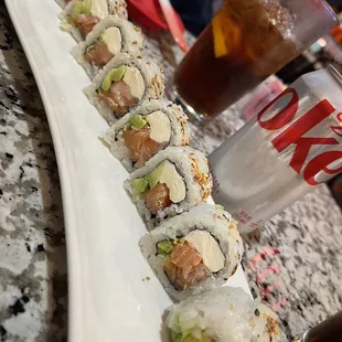 Philadelphia roll. Huge and so much cream cheese I was in heaven.