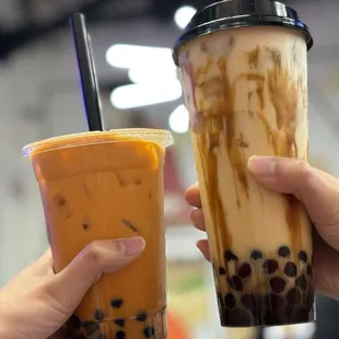 thai tea &amp; boba milk tea