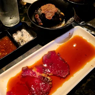 Filet mignon hot rock