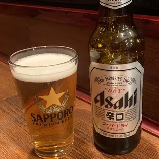 Delicious asahi beer