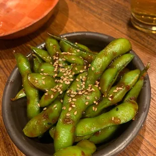 Spicy edamame