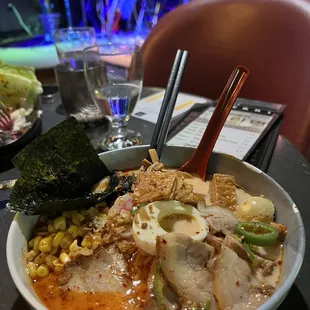 Delicious food with live band. Awesome night.