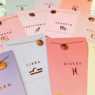 We carry all kinds of zodiac items, perfect for birthday gifts!