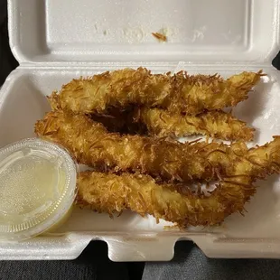 Coconut chicken with coconut sauce