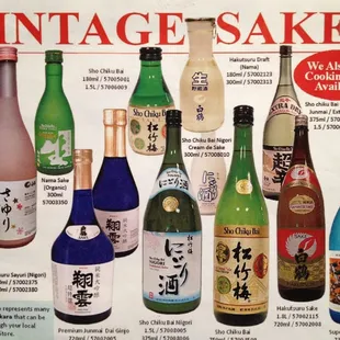 sushi and sashimi, drink