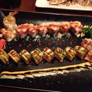 Ahhhmazing firecracker and fire dragon rolls!!