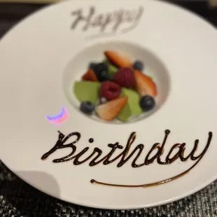 Free birthday dessert