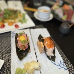 sushi and sashimi, sushi, sashimi, food