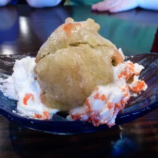 Fried Green Tea Icecream
