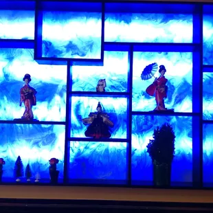 Pretty decor behind the counter