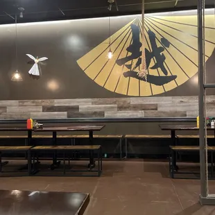 the interior of a restaurant