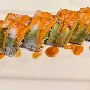 If you love Shrimp tempura and eel sauce like I do, you&apos;ll enjoy the #PlayBoy Roll (#41) @ #TokyoAsianKitchen-Atlantic Blvd