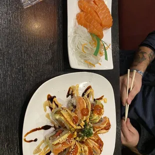 sushi and sashimi, food