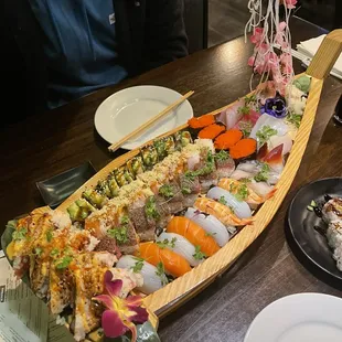 sushi and sashimi, sushi, food, sashimi