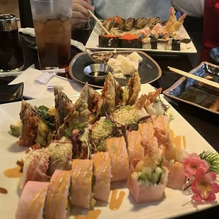 sushi and sashimi, food, sashimi, sushi