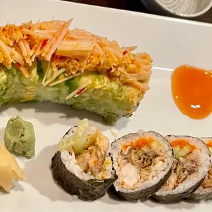 Umani and spider rolls