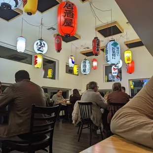 One of the two dining room spaces.