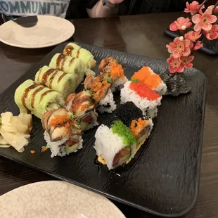 Chilean Sea Bass roll, Greenville roll,