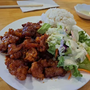 Spicy popcorn chicken