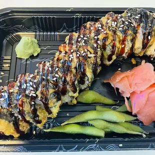 Black Spider Roll (deep fried)