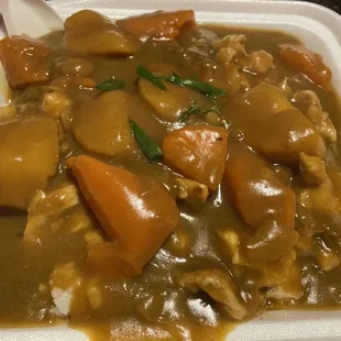 Curry Chicken over Rice