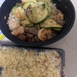 Steak and Shrimp Bowl Yum Yum Roll