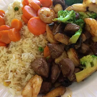 Steak and shrimp!