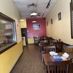 Dining area. Not very clean. A bit run down.