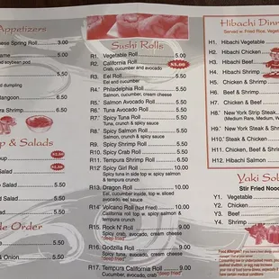 Prices increased as of Nov. 2023