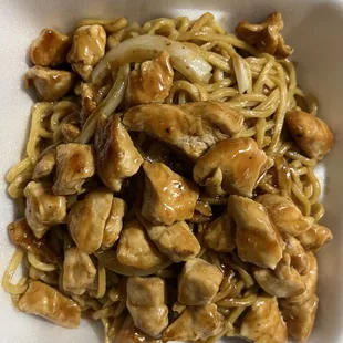 Chicken yakisoba