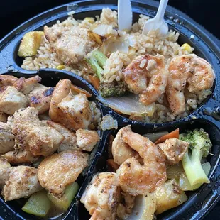 Chicken and Shrimp Combo was fantastic!
