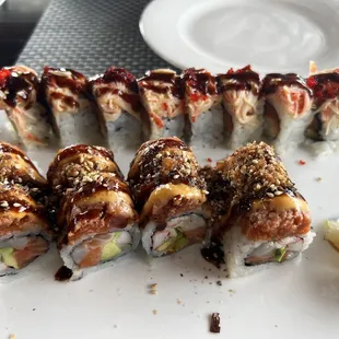 Bonsai &amp; Fire Dragon Rolls