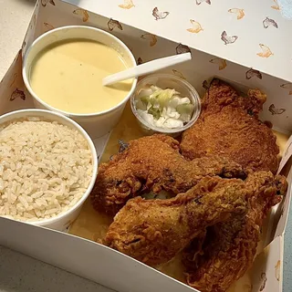 Corn Potage (corn soup) .