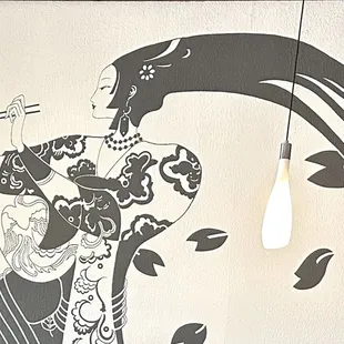 (･‿･) /ﾟ*:｡ﾟ Beautiful wall mural *:｡ﾟ @ #TokyoRamen&amp;Sushi-Fruit Cove   \ (*‿*)