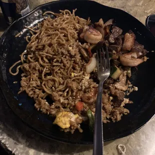 Hibachi steak &amp; Shrimp dinner