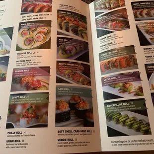 Different sushi rolls