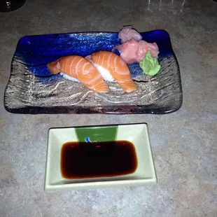 Salmon looks good but taste ok...