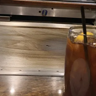 Filthy hibachi BEFORE CHEF EVEN GOT TO OUR TABLE AND HE DID NOT CLEAN OT!