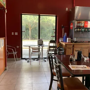 The drink station-- the owner's children were to the right. I tried to spare them:)