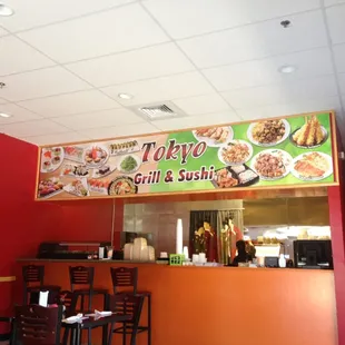 the interior of a restaurant