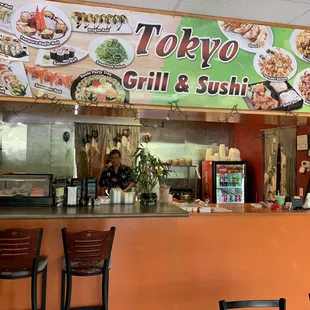 The owner &amp; the counter for ordering